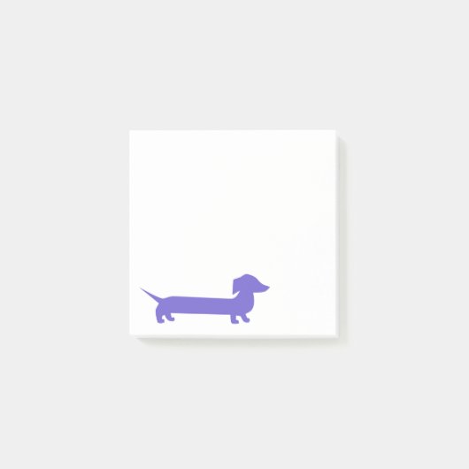 Paarse Dachshund Cute Doxie Post-it® Notes (Voorkant)