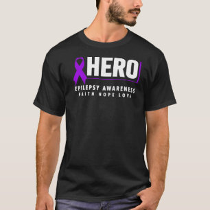 Paarse dag Epilepsie Bewustheid Hero Epilepsy T-shirt
