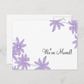 Paarse Dagen Aankondiging adreswijziging (Voorkant / Achterkant)