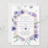 Paarse dagen, anemonen, Rozen | Kaart (Voorkant)