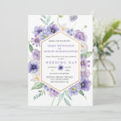 Paarse dagen, anemonen, Rozen | Kaart (Staand voorkant)