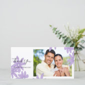 Paarse Dagen op White Hartelijk dank Bedankkaart (Staand voorkant)