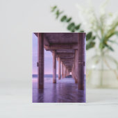 Paarse dageraad bij Scripps Pier Briefkaart (Staand voorkant)