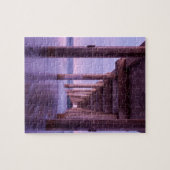 Paarse dageraad bij Scripps Pier Legpuzzel (Horizontaal)