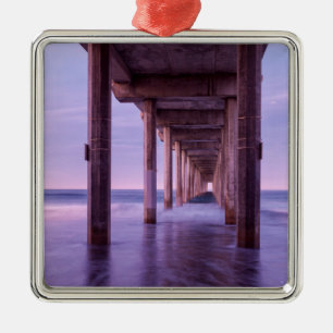 Paarse dageraad bij Scripps Pier Metalen Ornament