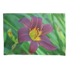 Paarse daglelie kussensloop