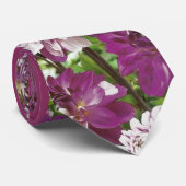 Paarse Dahilas Stropdas (Opgerold)