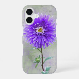 Paarse Dahlia Aquarel iPhone 16 Hoesje