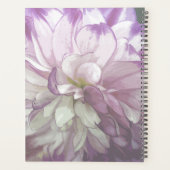 Paarse Dahlia Floral Weekly/Maandelijkse Planner (Achterkant)