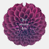 Paarse Dahlia Flower Keepsake Afbeelding Ornament Kaart (Voorkant)