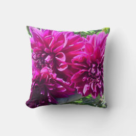 Paarse Dahlia Flower Pillow Kussen