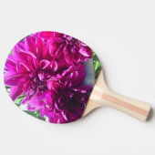 Paarse Dahlia Flower Ping Pong Paddle Tafeltennisbatje (Zijkant)