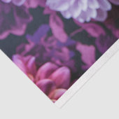 Paarse Dahlia Gothic Skeleton Skull Decoupage Tissuepapier (Detail)