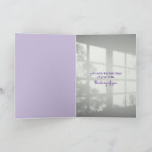 Paarse Dahlia in Window Shadow Card Kaart (Binnen)