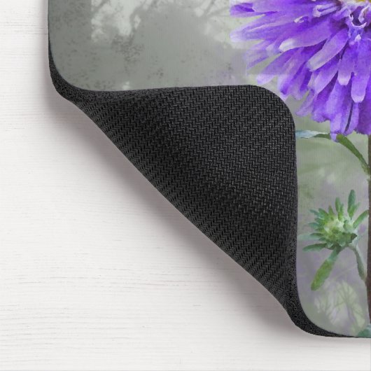 Paarse Dahlia in Window Shadow Muismat (Hoek)