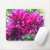 Paarse Dahlia Muismat (Met muis)