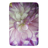 Paarse Dahlias Design Bath Mat (Voorkant Verticaal)