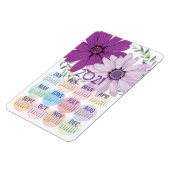 Paarse Daisies | Aangepaste agenda 2021 Magneet (Linkerzijde)