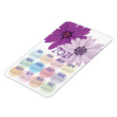  Paarse Daisies | Aangepaste agenda 2021 Magneet (Linkerzijde)
