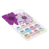  Paarse Daisies | Aangepaste agenda 2021 Magneet (Rechterzijde)