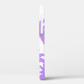 Paarse Daisies op White Case-Mate iPhone Case (Achterkant / Links)