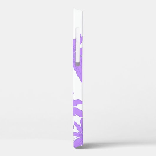 Paarse Daisies op White Case-Mate iPhone Case (Achterkant / Links)