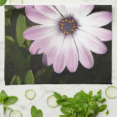 Paarse Daisies Theedoek (Gevouwen)