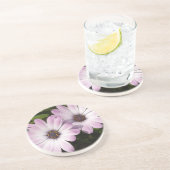 Paarse Daisies Zandsteen Onderzetter (Zijkant)