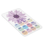  Paarse Daisy | Aangepaste agenda 2021 Magneet (Rechterzijde)