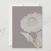 Paarse Daisy Antiek Weddenschap Kaart (Achterkant)