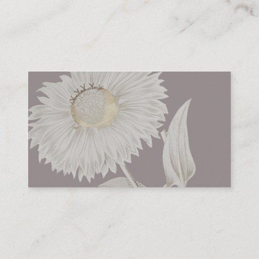 Paarse Daisy Antiek Wedding Place Card Plaatskaartje (Achterkant)