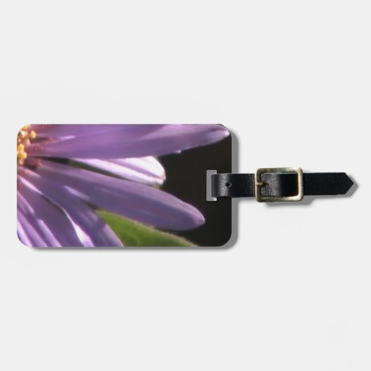 Paarse Daisy Bagagelabel (Voorkant horizontaal)