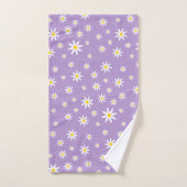 Paarse Daisy Bath-handdoekset Bad Handdoek (Handdoek)