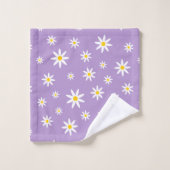 Paarse Daisy Bath-handdoekset Bad Handdoek (Wasdoekje)