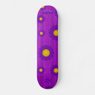 Paarse Daisy Brattle Bored Skateboard