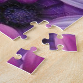 Paarse Daisy Delight puzzel: een bloemige Fanta Legpuzzel (Zijkant)