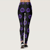 Paarse Daisy..Epilepsie Leggings (Achterkant)