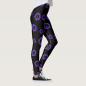Paarse Daisy..Epilepsie Leggings (Rechts)