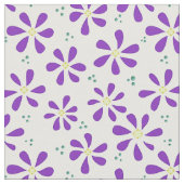 Paarse Daisy Fabric en Crafting Pattern Stof (Close Up)