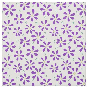 Paarse Daisy Fabric en Crafting Pattern Stof