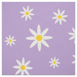 Paarse Daisy Fabric Stof