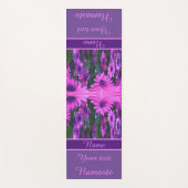 Paarse Daisy Flower Abstract Art, gepersonaliseerd Yogamat (Voorkant)