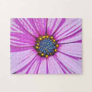 Paarse Daisy Flower Art puzzel