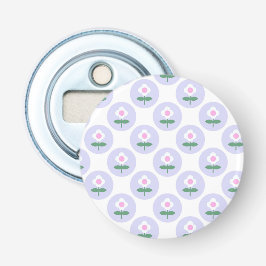Paarse Daisy Flower Baby shower in Bloom Party Button Flesopener