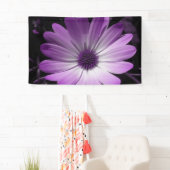 Paarse Daisy Flower Banner (Insitu)