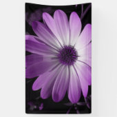 Paarse Daisy Flower Banner (Verticaal)