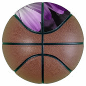 Paarse Daisy Flower Basketball Basketbal (Rechts)