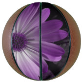 Paarse Daisy Flower Basketball Basketbal (Verticaal)