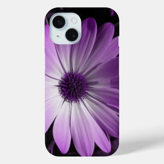 Paarse Daisy Flower Case-Mate iPhone Case (Achterkant)
