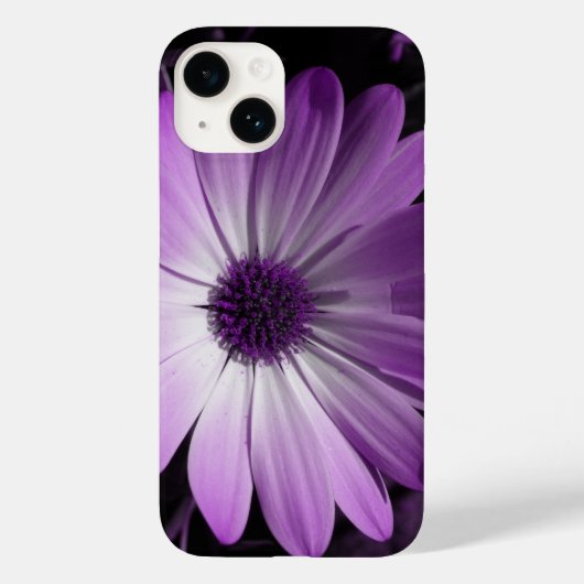 Paarse Daisy Flower Case-Mate iPhone Case (Achterkant)